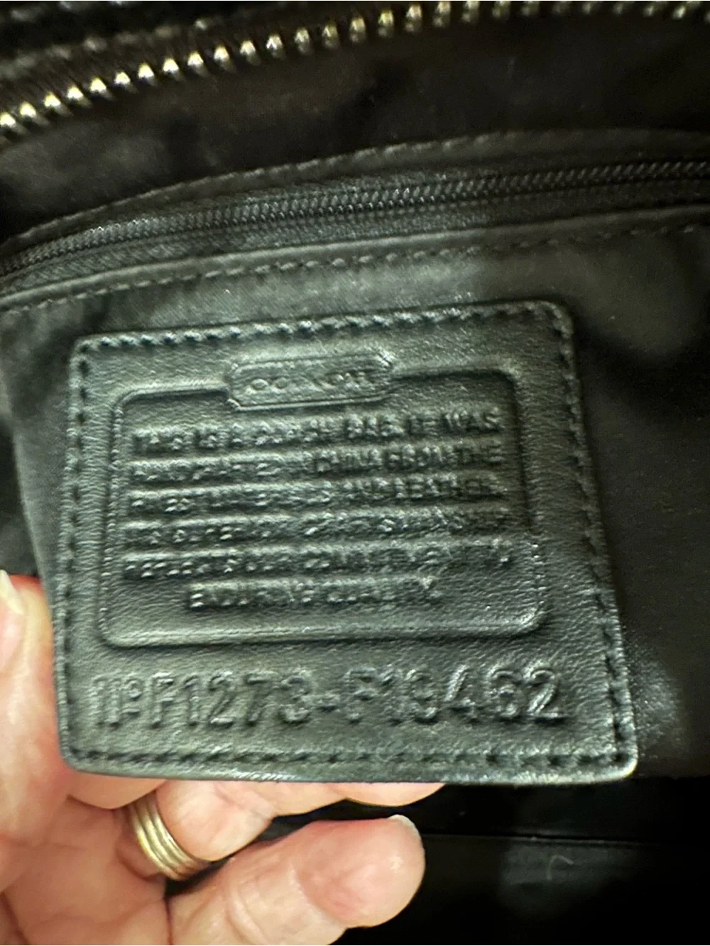 Coach # 260 Gallery Embossed Patent Leather Tote